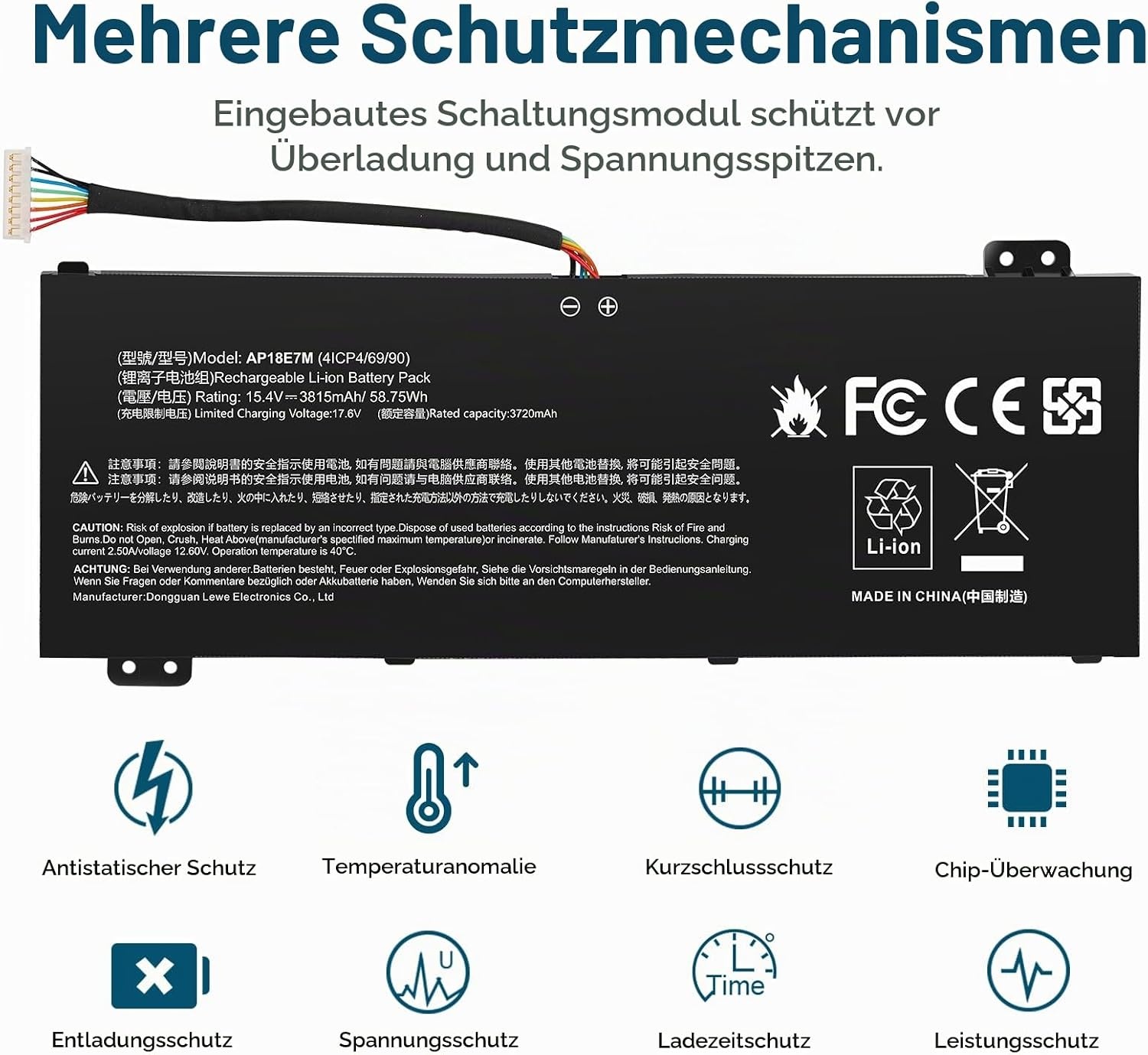 Laptop-Akku 15,4V 58,75Wh für Gaming-Notebooks - 32% Rabatt