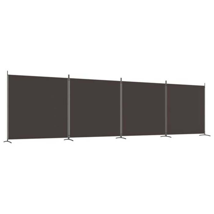 Vidaxl Raumteiler mit 4 Paneelen 698x180 cm Braun - 34% Rabatt