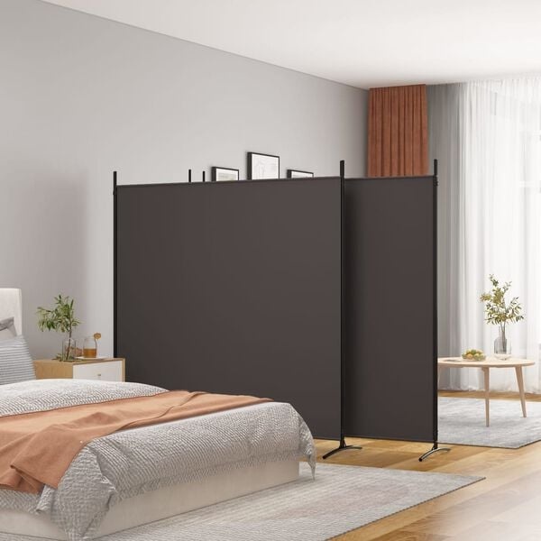 Vidaxl Raumteiler mit 4 Paneelen 698x180 cm Braun - 34% Rabatt
