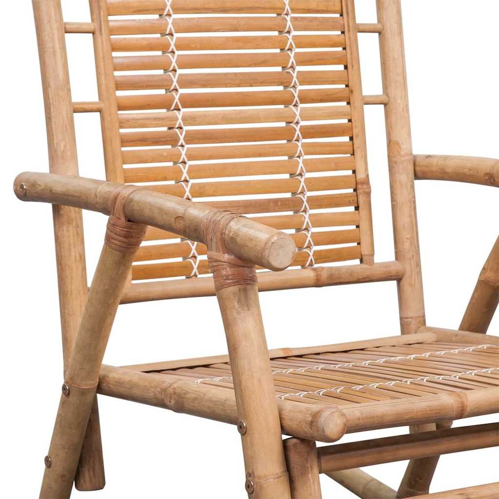Vidaxl Bambus-Schaukelstuhl - Entspannung pur - 34% Rabatt - 66x86x105 cm