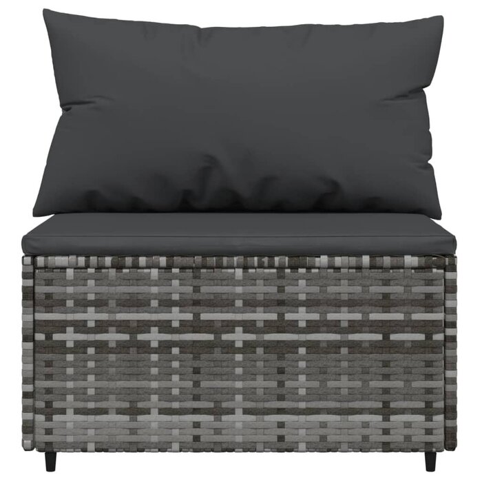 Vidaxl 3-teiliges Loungeset aus Polyrattan Grau - 35% Rabatt