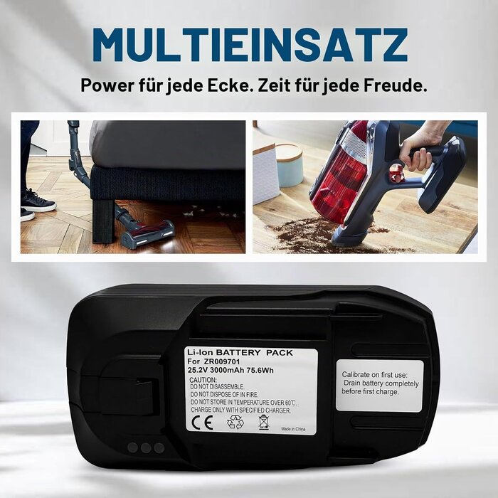Ersatzakku 25,2V für Akkusauger 3000 mAh - 34% Rabatt
