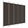 5-Paneel Raumteiler 250x200 cm Braun - 33% Rabatt