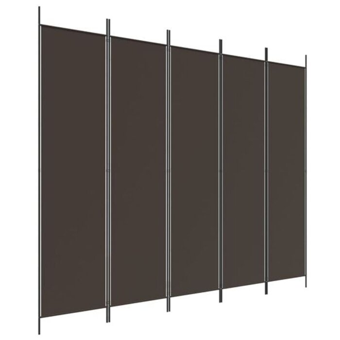 Vidaxl 5-Paneel Raumteiler 250x200 cm Braun - 33% Rabatt