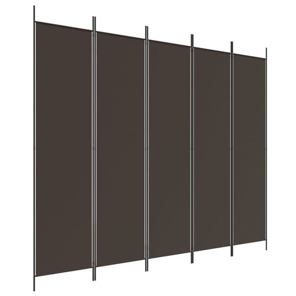 Vidaxl 5-Paneel Raumteiler 250x200 cm Braun - 33% Rabatt