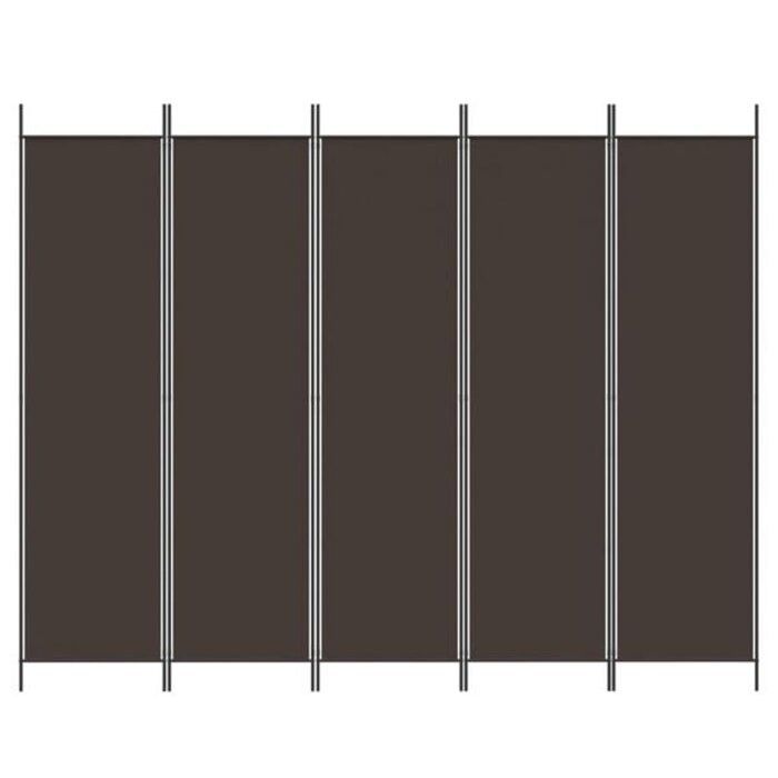 Vidaxl 5-Paneel Raumteiler 250x200 cm Braun - 33% Rabatt