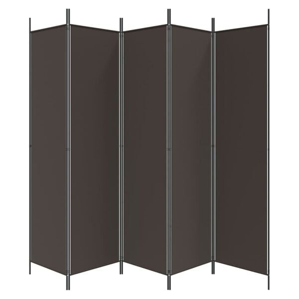 Vidaxl 5-Paneel Raumteiler 250x200 cm Braun - 33% Rabatt
