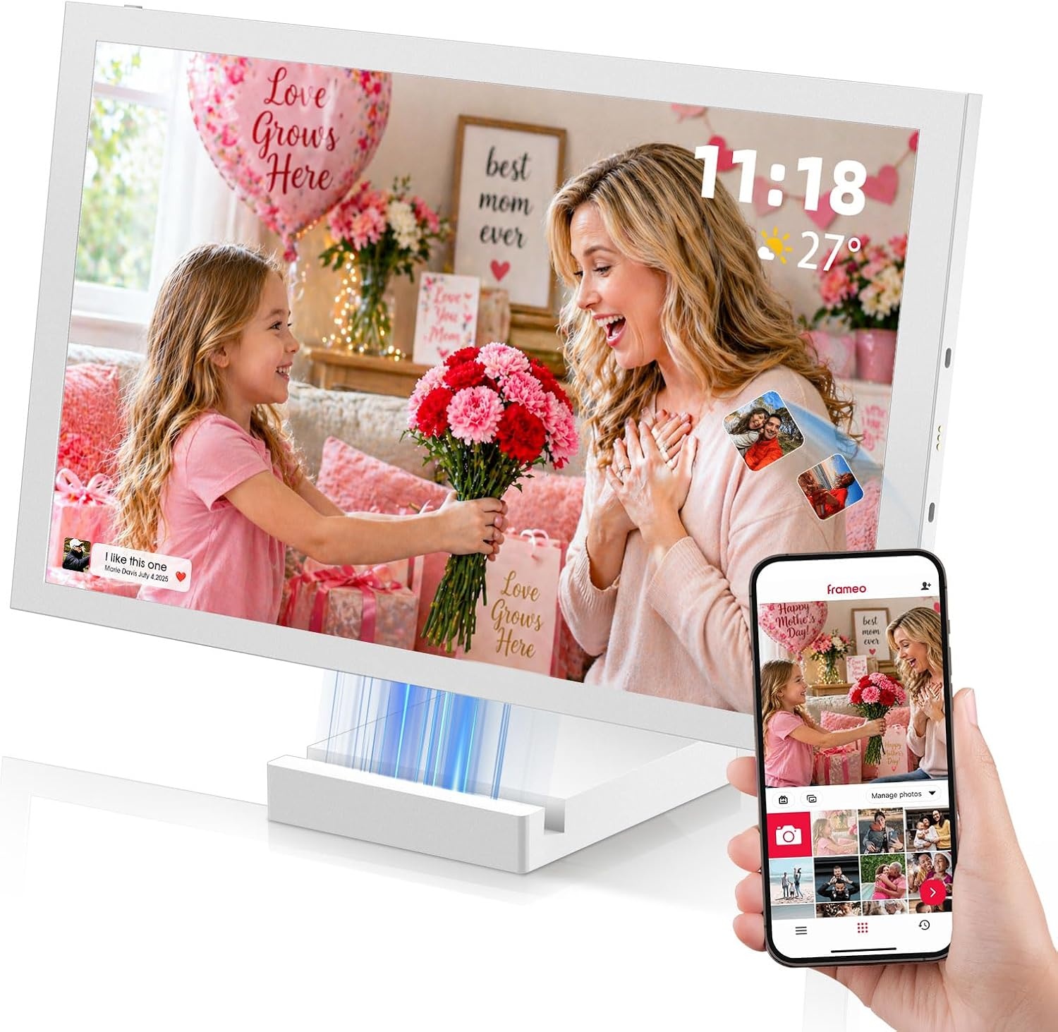 Digitale Fototafel 10,1 Zoll HD-Touchscreen - 30% Rabatt