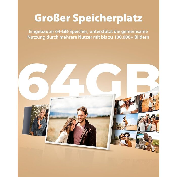 Digitale Fototafel 10,1 Zoll HD-Touchscreen - 30% Rabatt