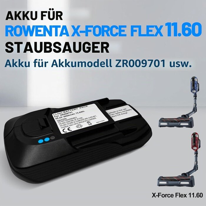 Ersatzakku für Akkusauger 3000mAh - 34% Rabatt