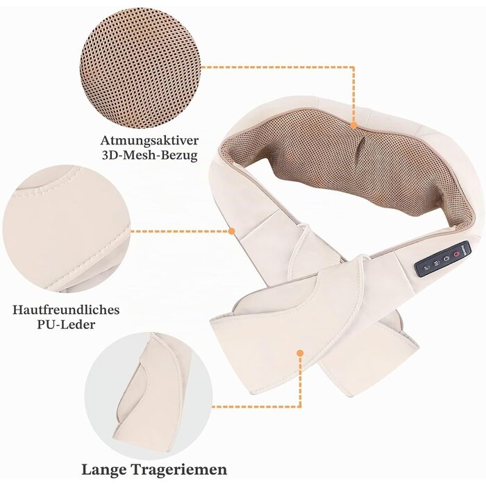 Shiatsu Nackenmassagegerät mit Wärmefunktion - 33% Rabatt