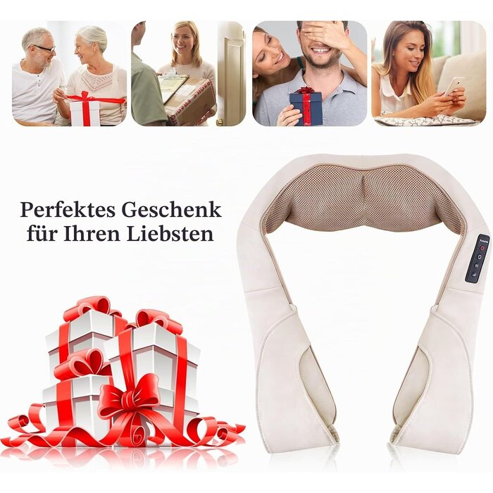 Shiatsu Nackenmassagegerät mit Wärmefunktion - 33% Rabatt