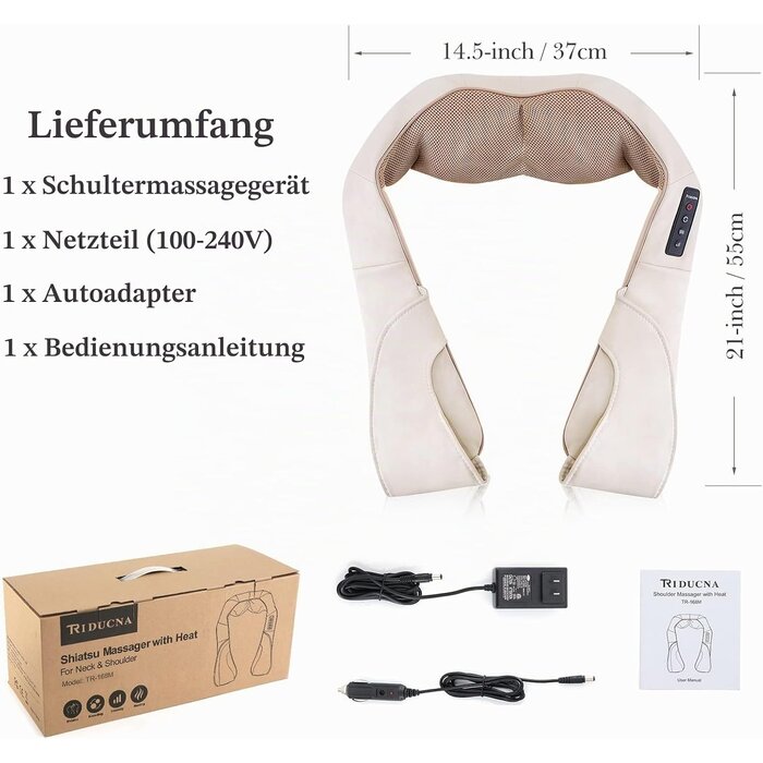 Shiatsu Nackenmassagegerät mit Wärmefunktion - 33% Rabatt