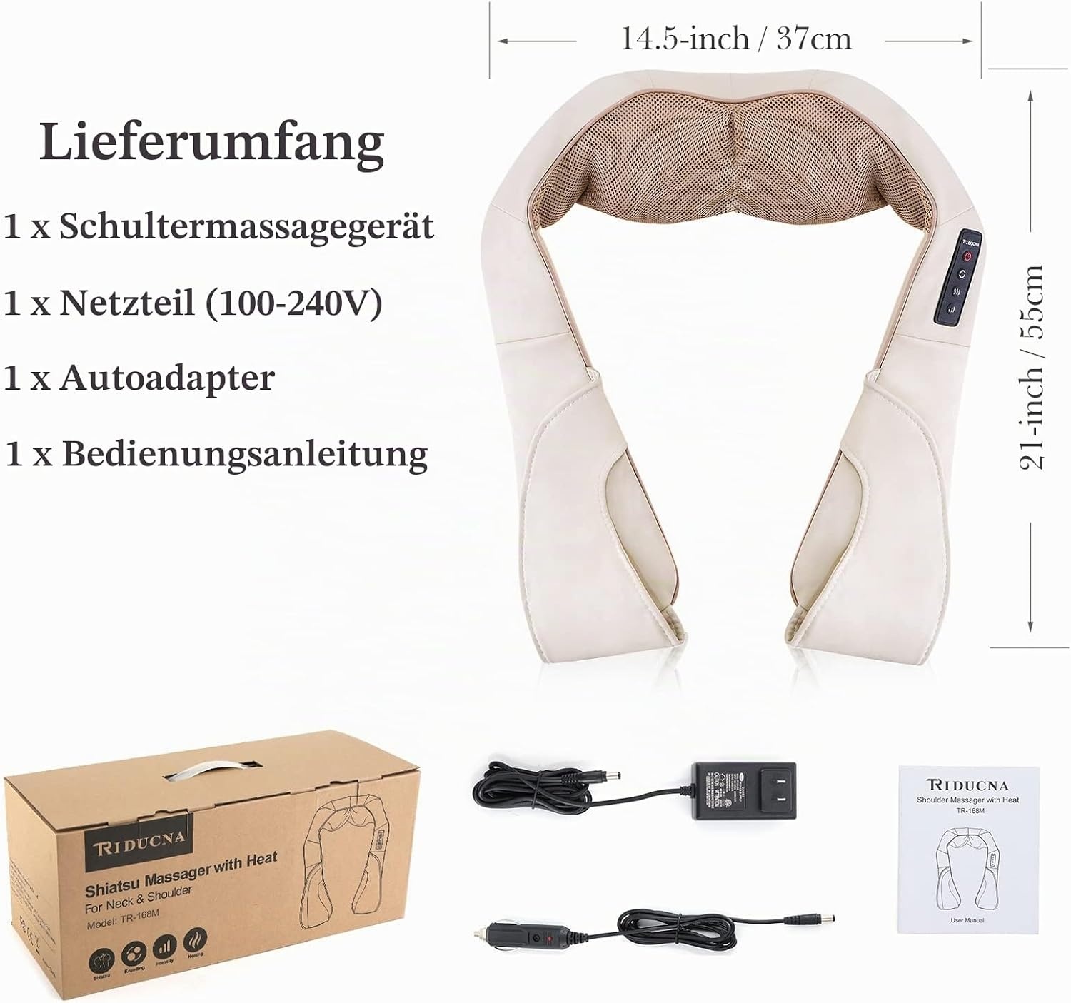 Shiatsu Nackenmassagegerät mit Wärmefunktion - 33% Rabatt