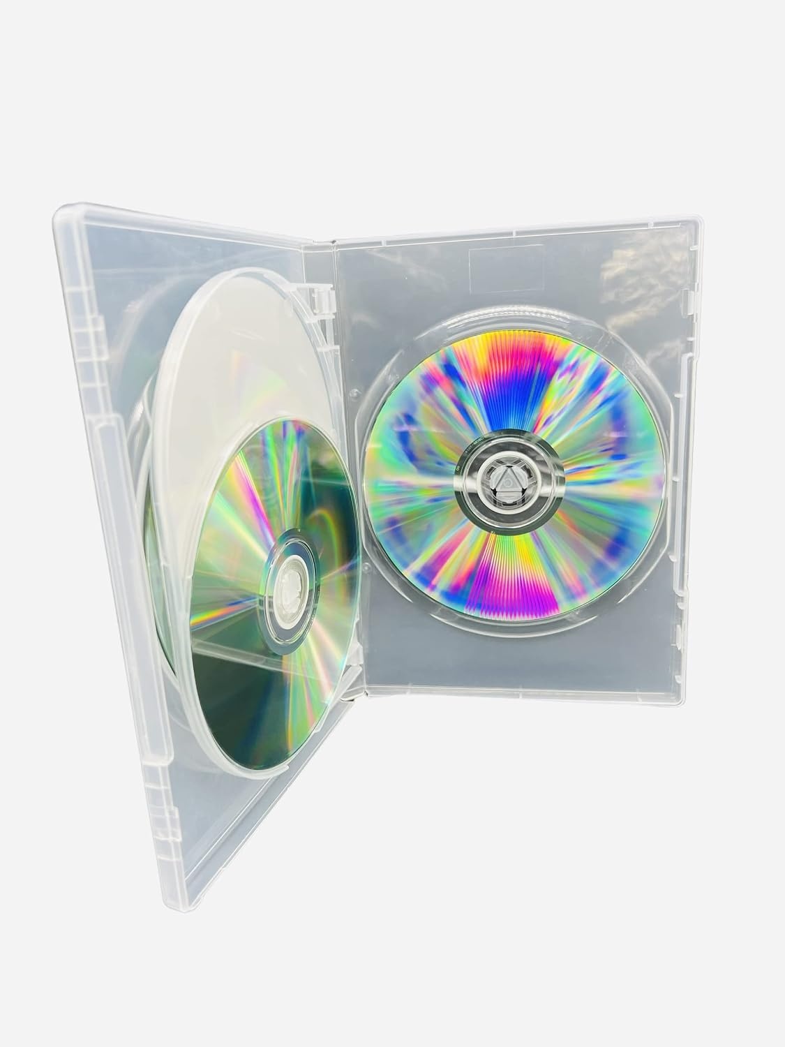 100x DVD & Blu-ray Hüllen für 4 Discs, 14 mm, Transparent - 34% Rabatt