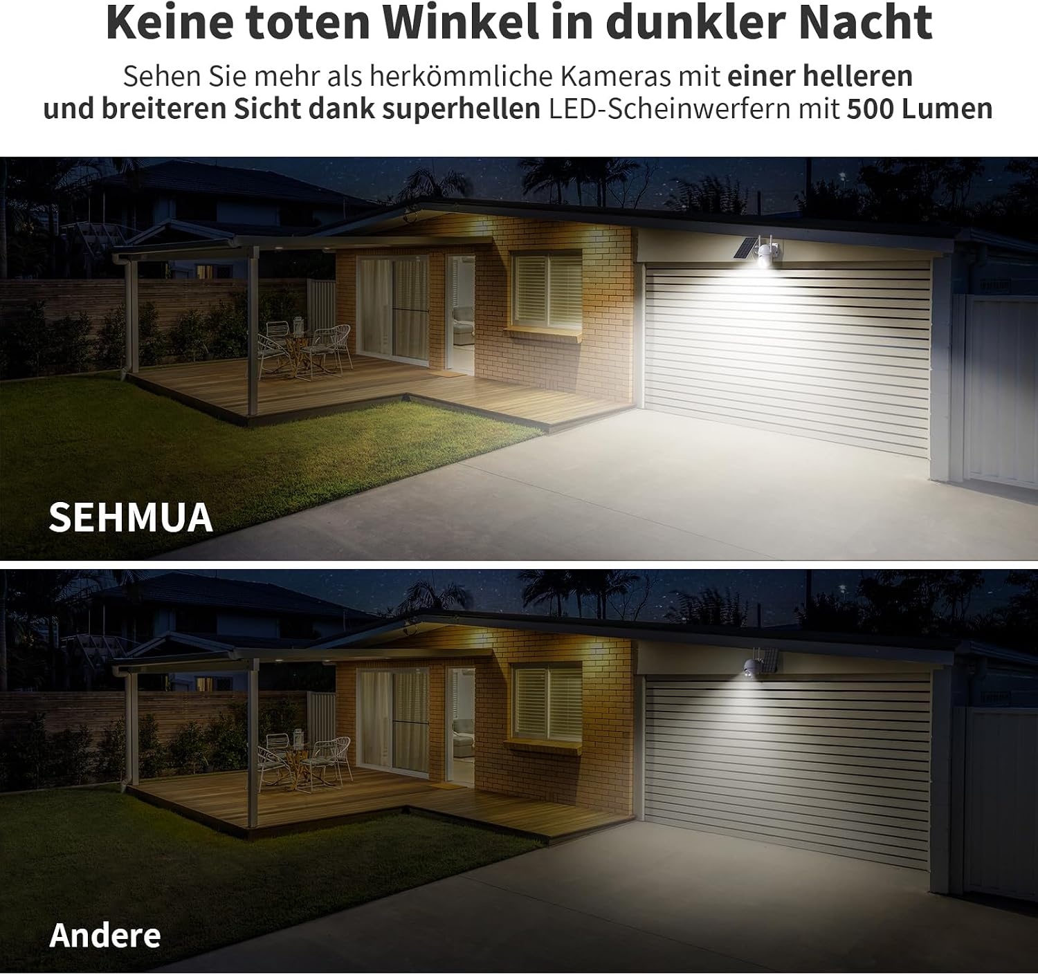 2er-Set 2K WLAN-Überwachungskameras, 360° PTZ, Solarbetrieben - 34% Rabatt