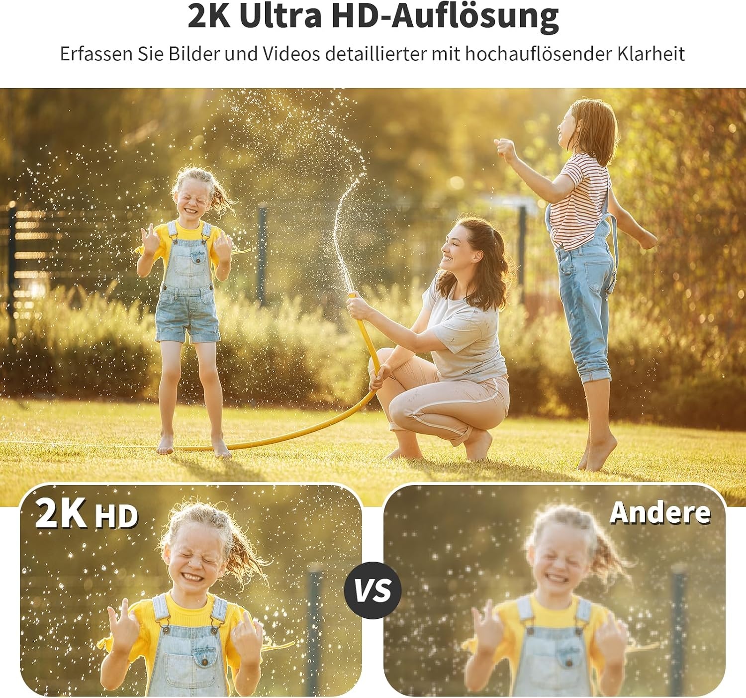 2er-Set 2K WLAN-Überwachungskameras, 360° PTZ, Solarbetrieben - 34% Rabatt