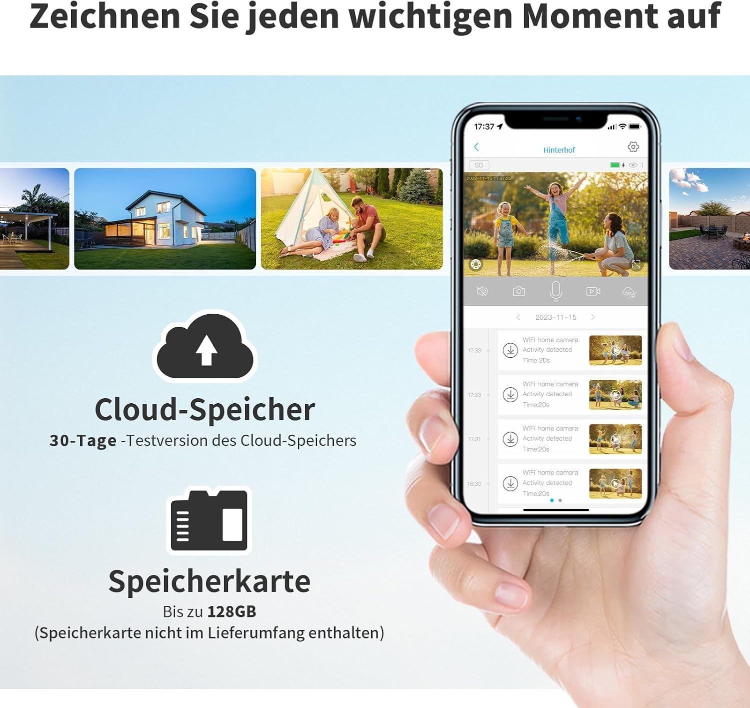 2er-Set 2K WLAN-Überwachungskameras, 360° PTZ, Solarbetrieben - 34% Rabatt
