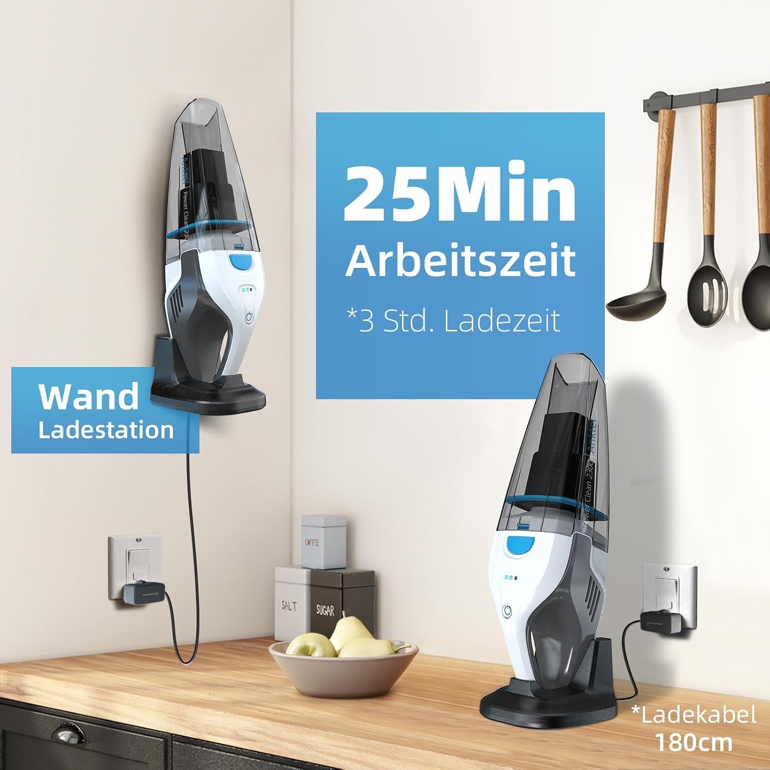 HEPA Ersatzfilter für Handstaubsauger, 2er-Set - 33% Rabatt