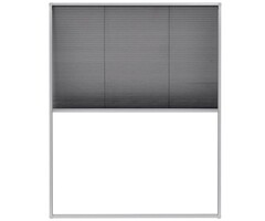 Vidaxl Plissee-Insektenschutzrollo 80 x 100 cm, Aluminium weiß - 49% Rabatt