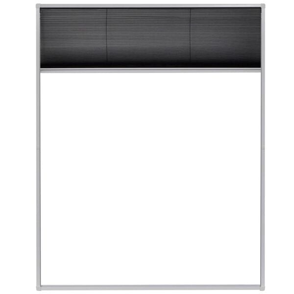 Vidaxl Plissee-Insektenschutzrollo 80x100 cm, Aluminium weiß - 33% Rabatt