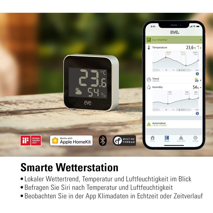 Smarte Wetterstation für Außen - Grau - 34% Rabatt - Ausgepackt & Neuwertig