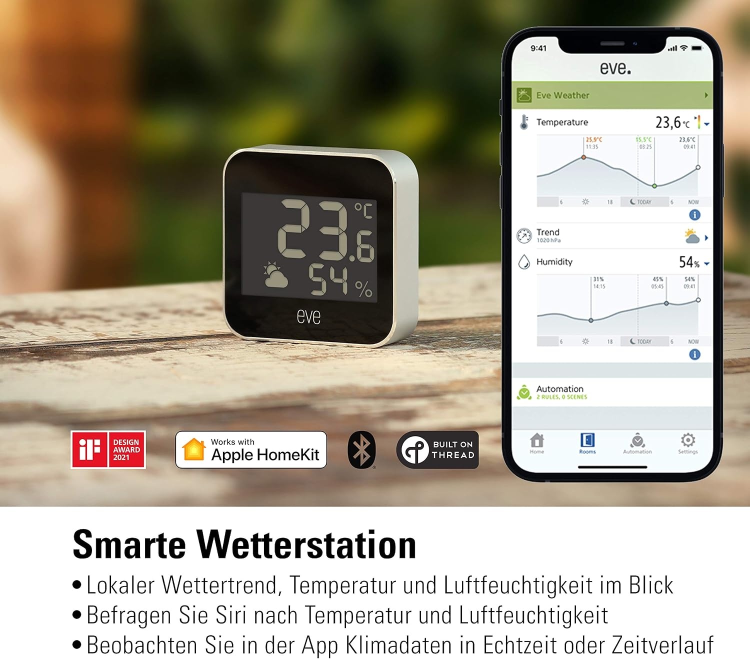 Smarte Wetterstation für Außen - Grau - 34% Rabatt - Ausgepackt & Neuwertig