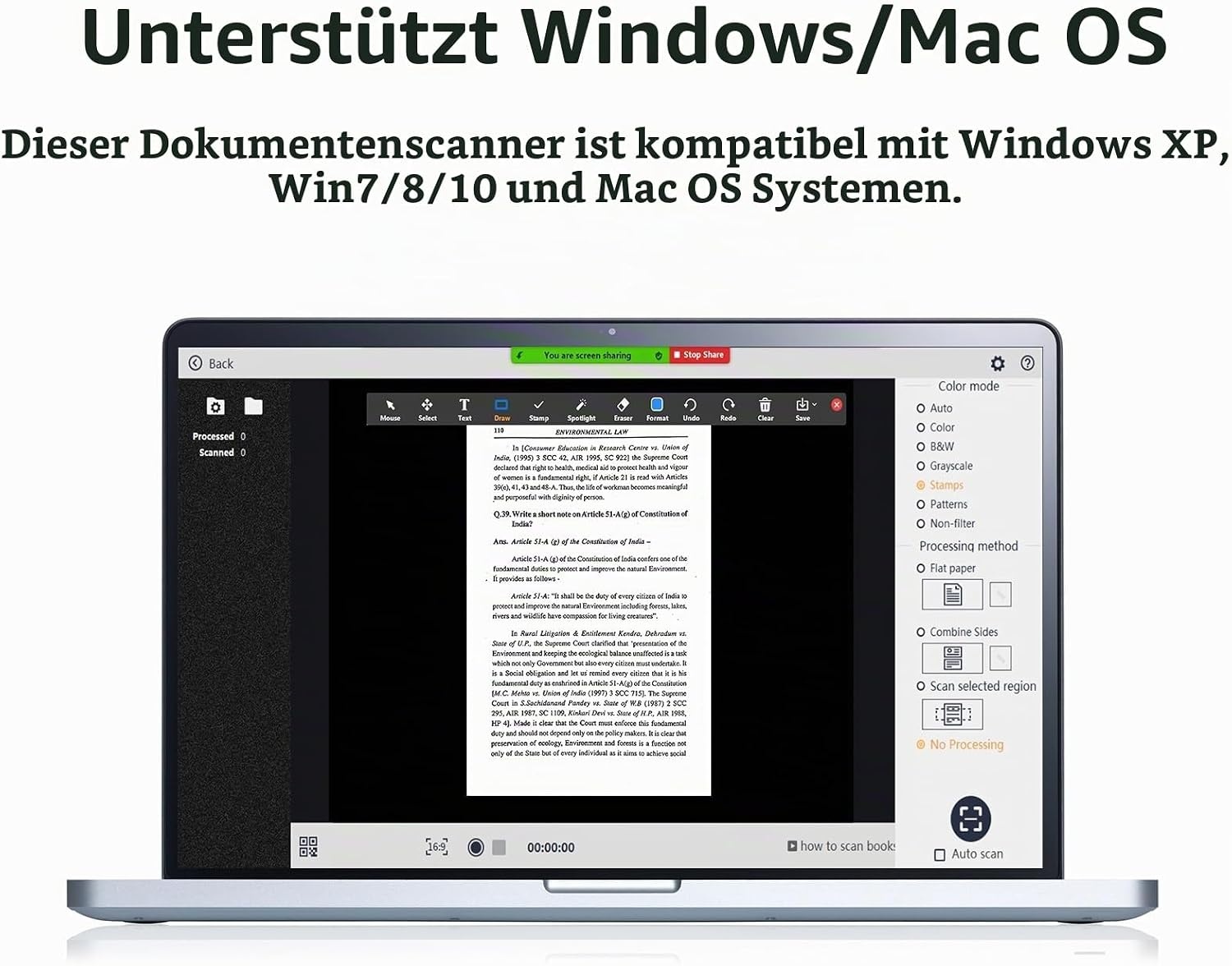 Tragbarer 24 MP Dokumenten- & Buchscanner A3 - 35% Rabatt