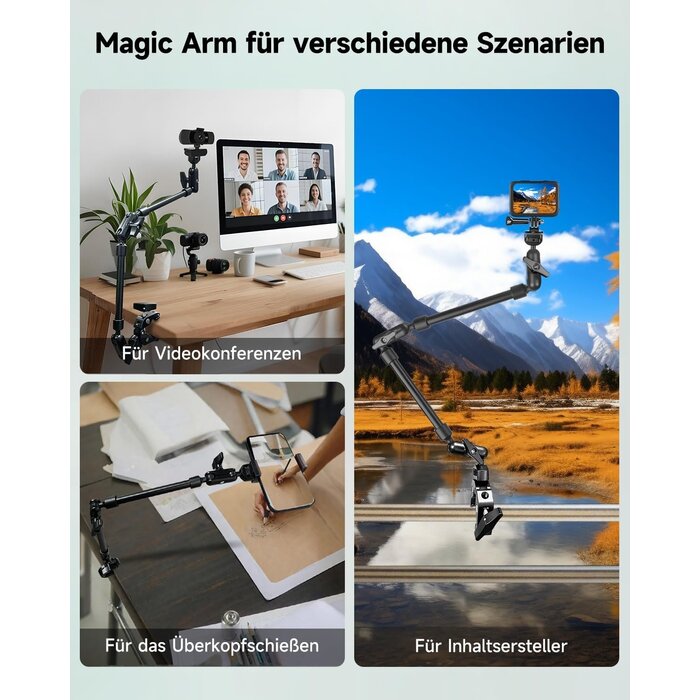 Magic Arm 56 cm mit Super-Klemme - 32% Rabatt auf Ausgepackt-Zustand