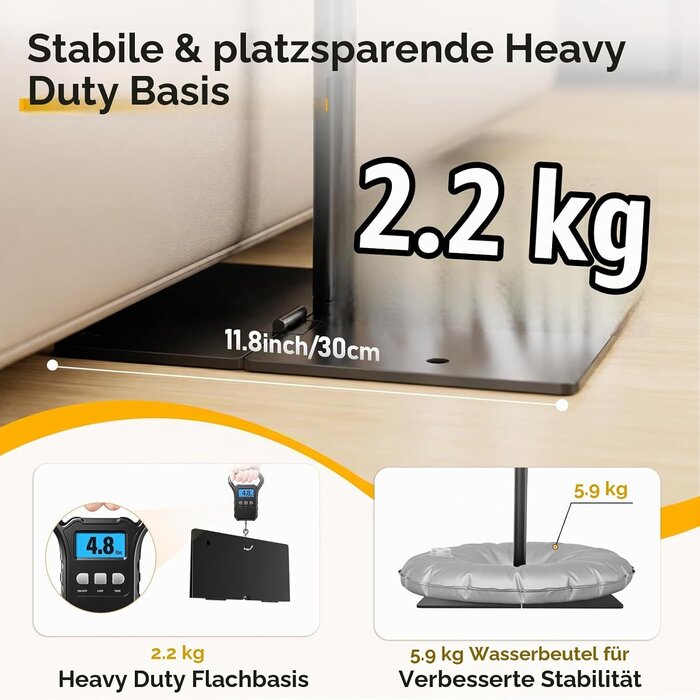 120 Zoll Beamer-Leinwand mit Stativ - 34% Rabatt - Tragbar 16:9
