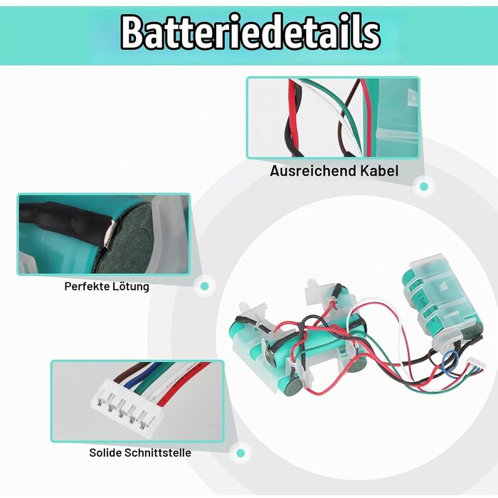 18V Staubsauger Ersatzakku 3000mAh - 33% Rabatt - Ausgepackt & Neuwertig