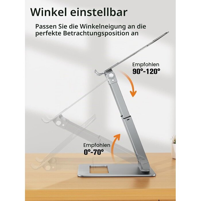 Ergonomischer Laptopständer aus Aluminium, höhenverstellbar - 33% Rabatt