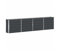 Vidaxl Großer Pflanzkübel Stahl Anthrazit 320x40x75 cm - 53% Rabatt