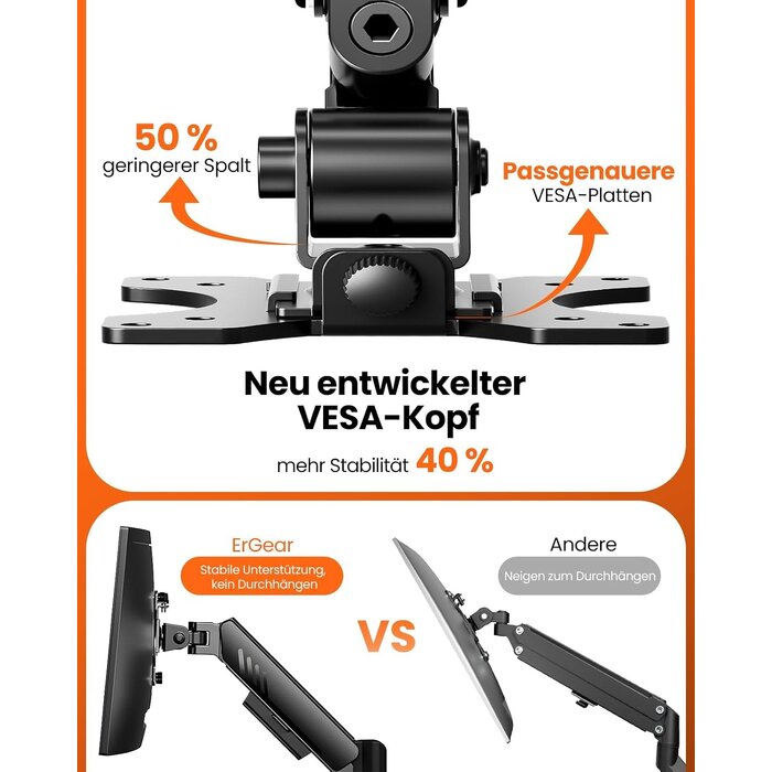 Doppel-Monitorhalterung für 13-32 Zoll Bildschirme - 33% Rabatt