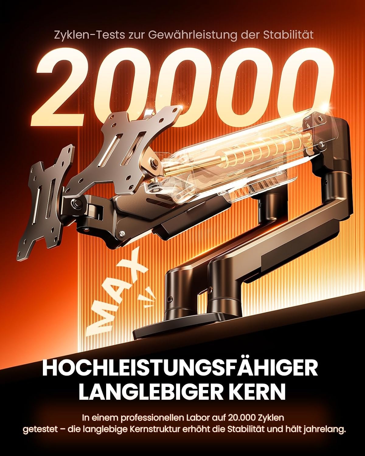 Doppel-Monitorhalterung für 13-32 Zoll Bildschirme - 33% Rabatt