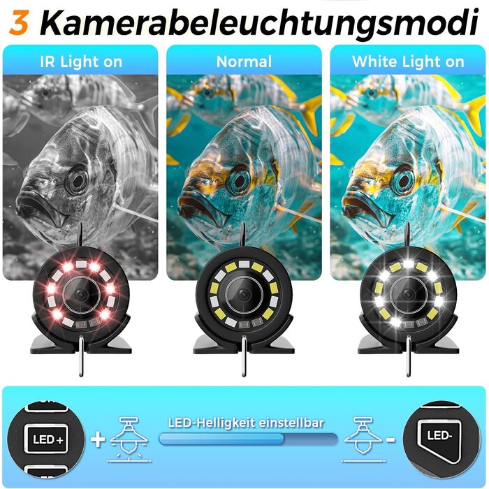 Unterwasser-Angelkamera 7 Zoll HD - 34% Rabatt auf Ausgepackt-Modell