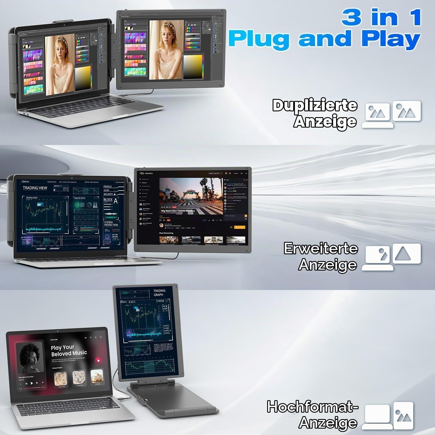 Tragbarer 14 Zoll QHD Monitor - 34% Rabatt auf Retourenware