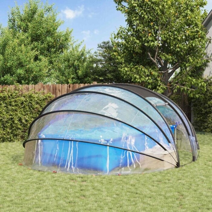 Vidaxl Poolzelt Kuppel Transparent 538x440cm - 35% Rabatt