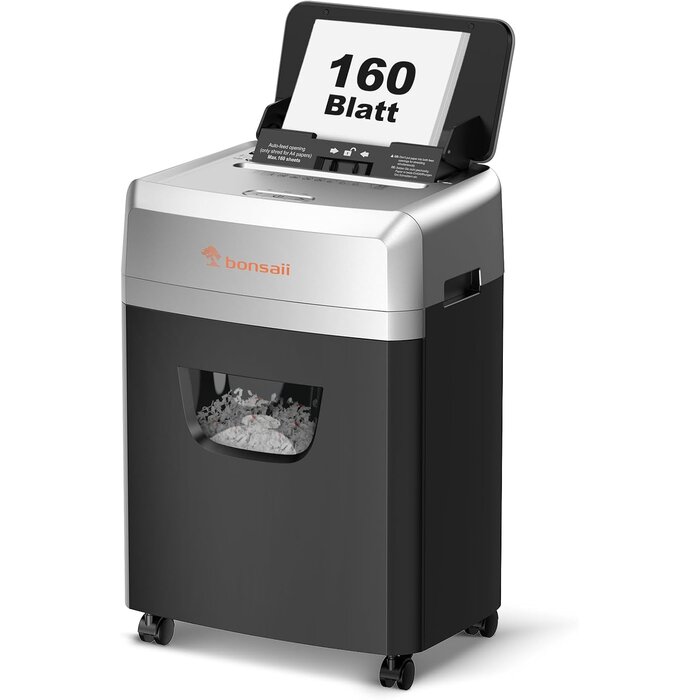 Automatischer Aktenvernichter 120 Blatt, P-4, 23L - 35% Rabatt
