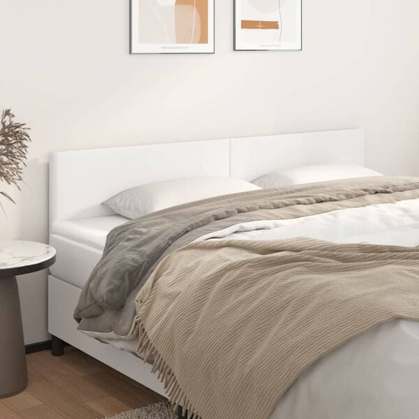 Vidaxl Bett-Kopfteil 180x88 cm Kunstleder Weiß - 33% Rabatt