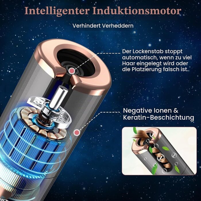 Automatischer Lockenstab tragbar, USB-aufladbar - 32% Rabatt