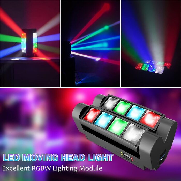 LED Spider Moving Head 2er-Set RGBW - 35% Rabatt