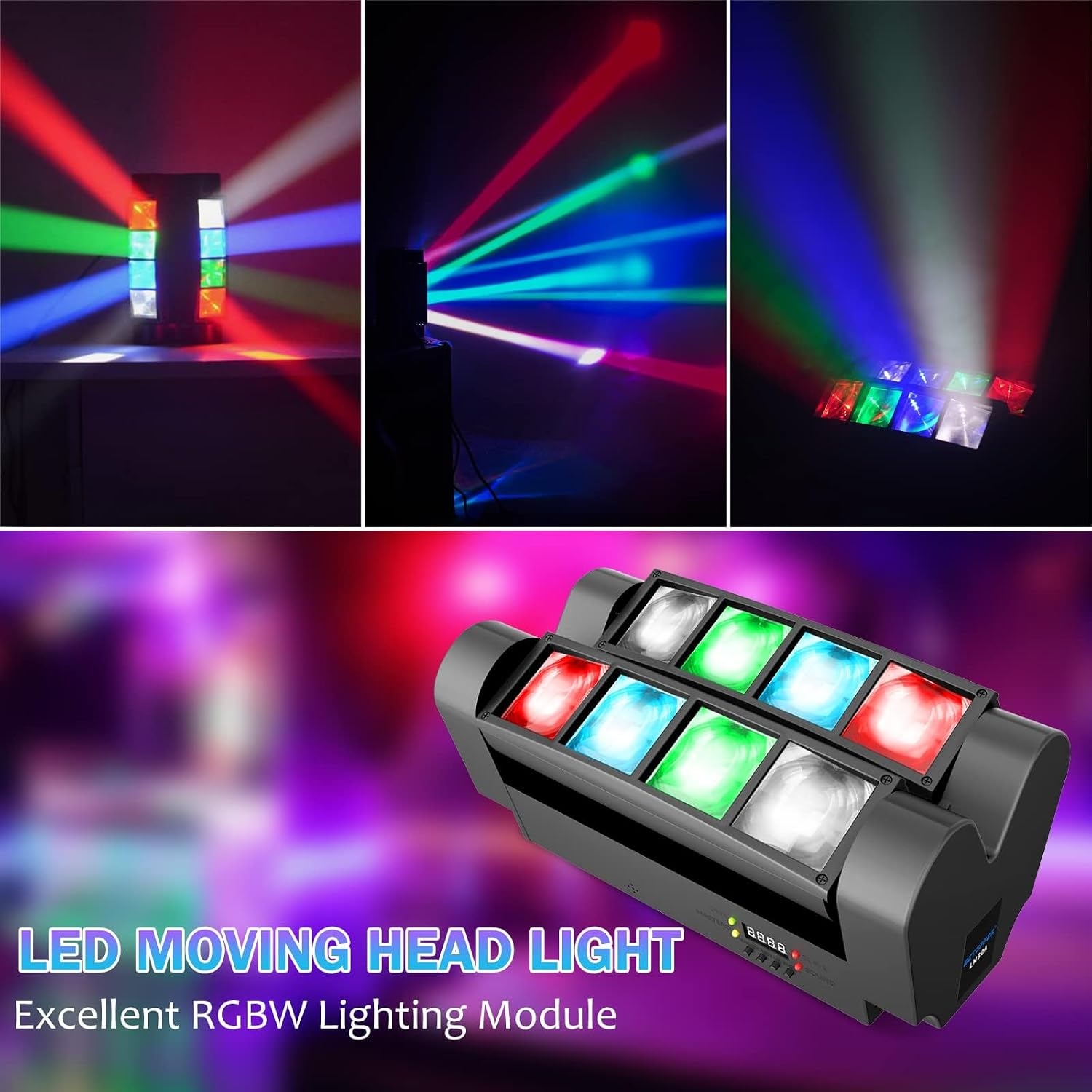 LED Spider Moving Head 2er-Set RGBW - 35% Rabatt