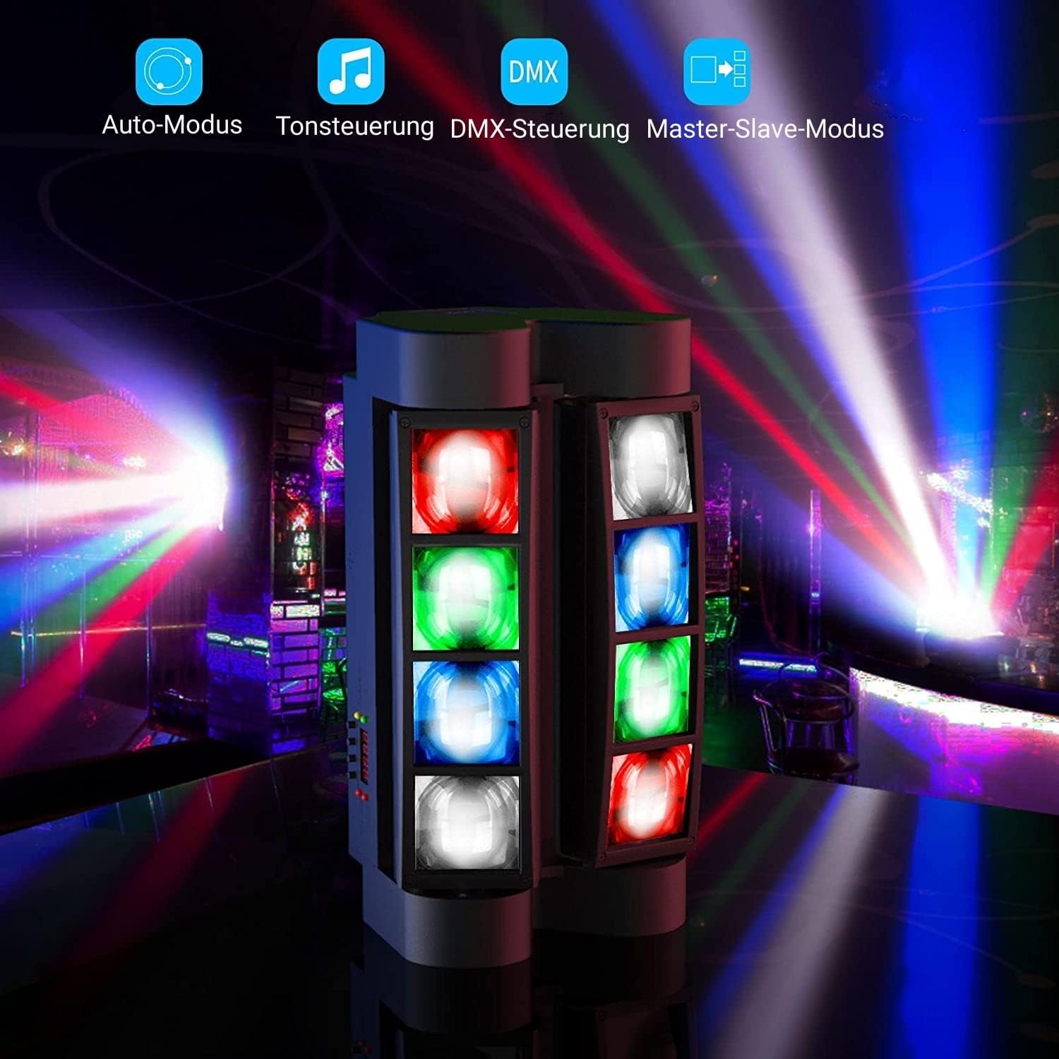 LED Spider Moving Head 2er-Set RGBW - 35% Rabatt