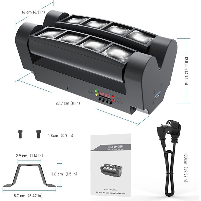 LED Spider Moving Head 2er-Set RGBW - 35% Rabatt