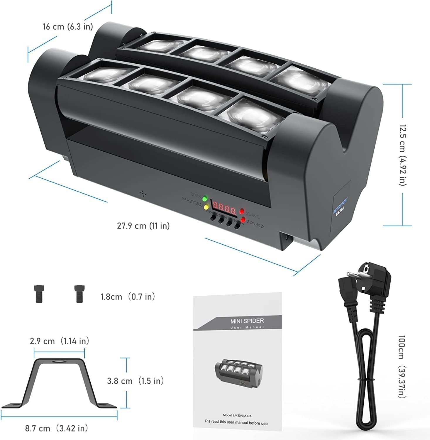 LED Spider Moving Head 2er-Set RGBW - 35% Rabatt