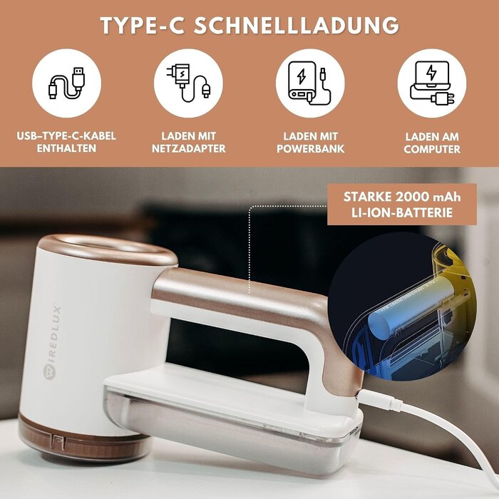 Elektrischer Fusselrasierer für Kleidung - 3 Stufen - 32% Rabatt