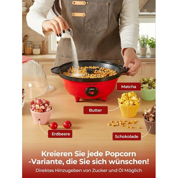 Popcornmaschine 4 Liter mit Rührsystem - 33% Rabatt
