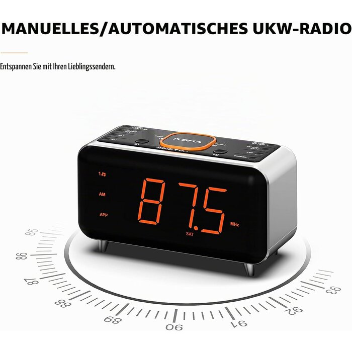 Smarter Radiowecker mit App-Steuerung & Bluetooth - 28% Rabatt