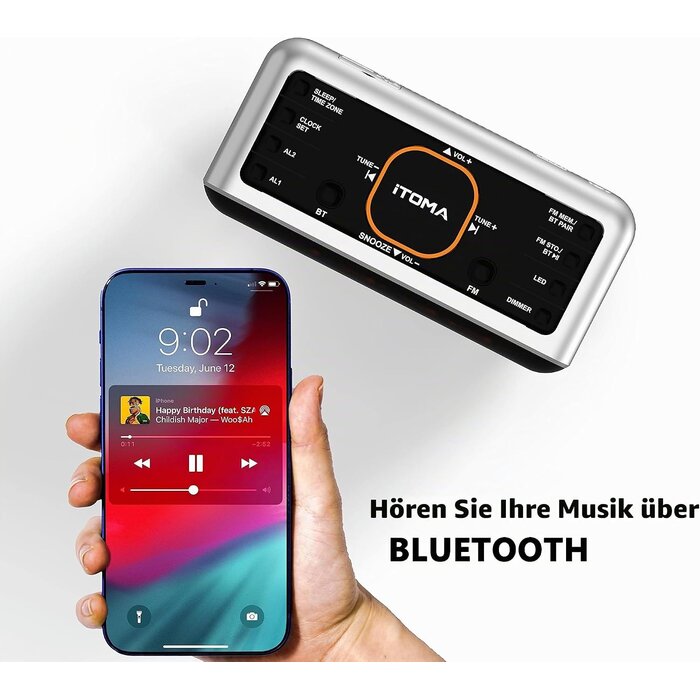 Smarter Radiowecker mit App-Steuerung & Bluetooth - 28% Rabatt